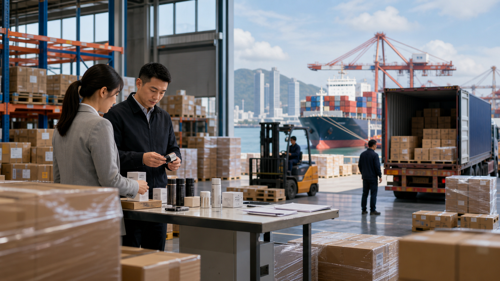 Consolidating goods from five factories into one shipment